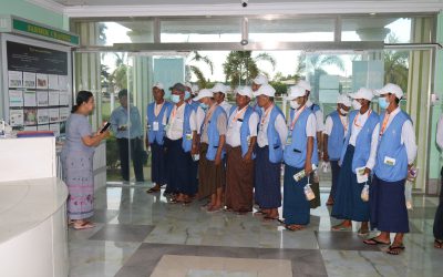 စိုက်ပျိုးရေးသုတေသနဦးစီးဌာနသို့ ရေအသုံးချသူများအဖွဲ့မှလာရောက်လေ့လာခြင်း