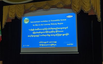 “လန်ချန်း-မဲခေါင်ဒေသတွင်းရှိ စပါးသီးနှံအရည်အသွေးအတွက် ခြေရာခံစနစ်ထူထောင်နိုင်ရေးဆိုင်ရာ နိုင်ငံတကာ အလုပ်ရုံဆွေးနွေးပွဲ” တက်ရောက်ခဲ့မှု အတွေ့အကြုံများ မျှဝေခြင်း