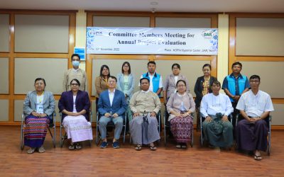 ပဲမျိုးစုံမျိုးစေ့ကျေးရွာ တည်ထောင်ခြင်း နှင့်တန်ဖိုးမြှင့်ထုတ်ကုန်များပြုလုပ်ခြင်းစီမံကိန်း နှစ်ပတ်လည် လုပ်ငန်းညှိနှိုင်းဆွေးနွေးပွဲကျင်းပခြင်း