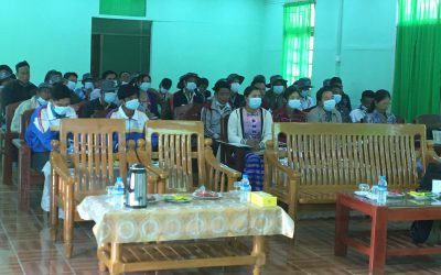 ကျောက်ဆည်စိုက်ပျိုးရေးသုတေသနခြံ၌ ဘက်စုံပိုးမွှားရောဂါကာကွယ်နှိမ်နင်းနည်း တောင်သူပညာပေးခြင်း