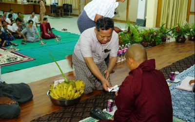 နှစ်ဦးအန္တရာယ်ကင်း ပရိတ်တရားတော်များ ရွတ်ဖတ်ပူဇော်ခြင်း