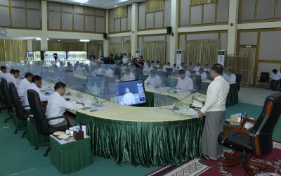 စိုက်ပျိုးစွမ်းအားမြှင့်တင်ရေး အစည်းအဝေးသို့ နိုင်ငံတော်စီမံအုပ်ချုပ်ကောင်စီဥက္ကဌ နိုင်ငံတော်ဝန်ကြီးချုပ် ဗိုလ်ချုပ်မှုးကြီး မင်းအောင်လှိုင်တက်ရောက်