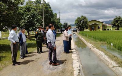 ရှမ်းပြည်နယ်ဝန်ကြီးချုပ်ဦးအောင်ဇော်အေးစိုက်ပျိုးရေးသုတေသနဦးစီးဌာန၊ တာယောစိုက်ပျိုး ရေးသုတေသနခြံတွင် ဆောင်ရွက်လျက်ရှိသည့် သုတေသနများအား ကွင်းဆင်းစစ်ဆေးခြင်း