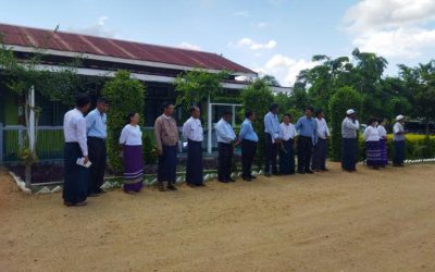 စိုက်ပျိုးရေးမွေးမြူရေးနှင့် ဆည်မြောင်းဝန်ကြီး ဌာန ဒုတိယဝန်ကြီးနှင့်ဖွဲ့ ရမည်းသင်းမြို့နယ်ရှိ စီပင်စိုက်ပျိုးရေးသုတေသနခြံသို့ သုတေသနဆောင်ရွက် နေမှုများအားကွင်းဆင်းကြည့်ရှုစစ် ဆေးခြင်း