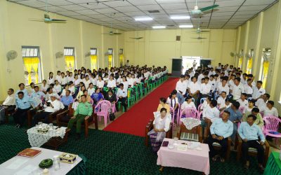 စိုက်ပျိုးရေးမွေးမြူရေးနှင့်ဆည်မြောင်းဝန်ကြီးဌာန ဒုတိယဝန်ကြီး ဒေါက်တာတင်ထွဋ် စိုက်ပျိုးရေး သိပ္ပံ(မြောင်းမြ) ရှိ ကျောင်းသားကျောင်းသူများနှင့်တွေ့ဆုံခြင်း