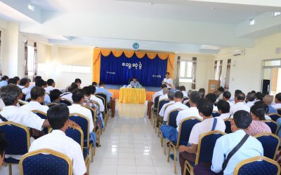 ပန်းတနော်မြို့နယ်အတွင်းရှိ မိုးစပါးစိုက်ကွင်းများနှင့် လယ်ယာကုန်ထုတ်လုပ်ငန်းများကို ဒုတိယဝန်ကြီး ဒေါက်တာတင်ထွဋ် ကြည့်ရှုစစ်ဆေးခြင်း